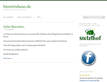 Tablet Screenshot of biowirtshaus.de